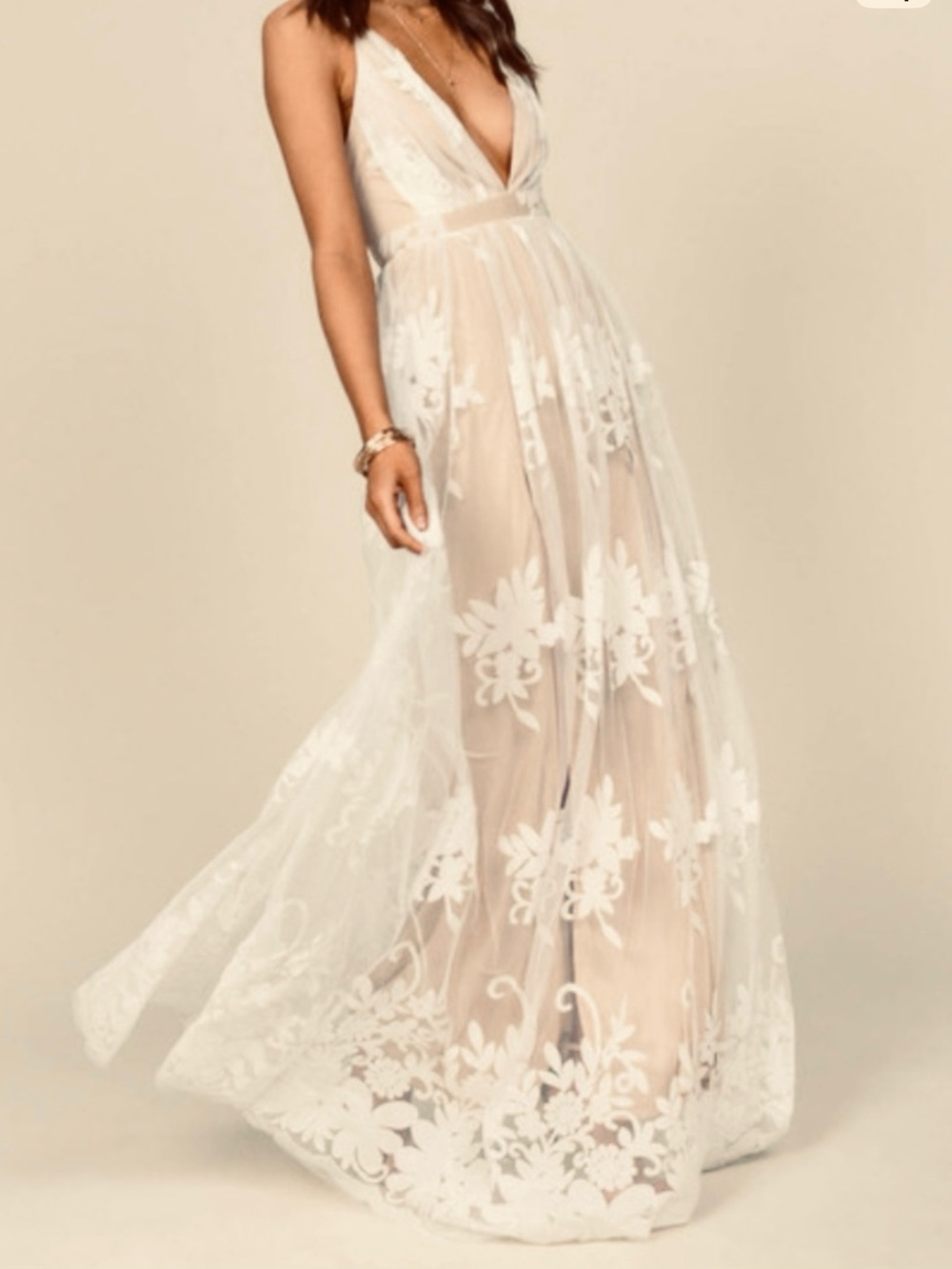 Luxxel Happy Together Lace Maxi Dress